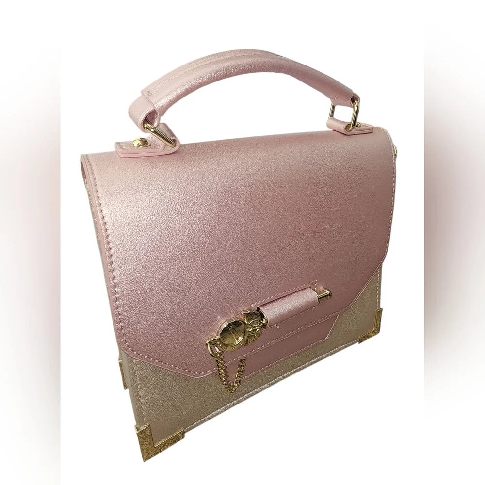 LOUNGEFLY SAILOR MOON Scepter Latch Pink Crossbody Handbag satchel